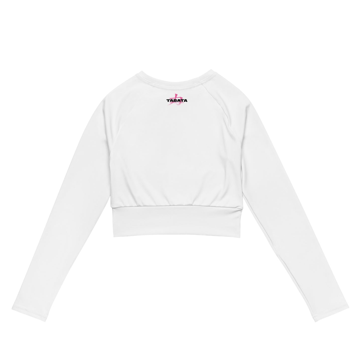 Recycled long-sleeve crop top