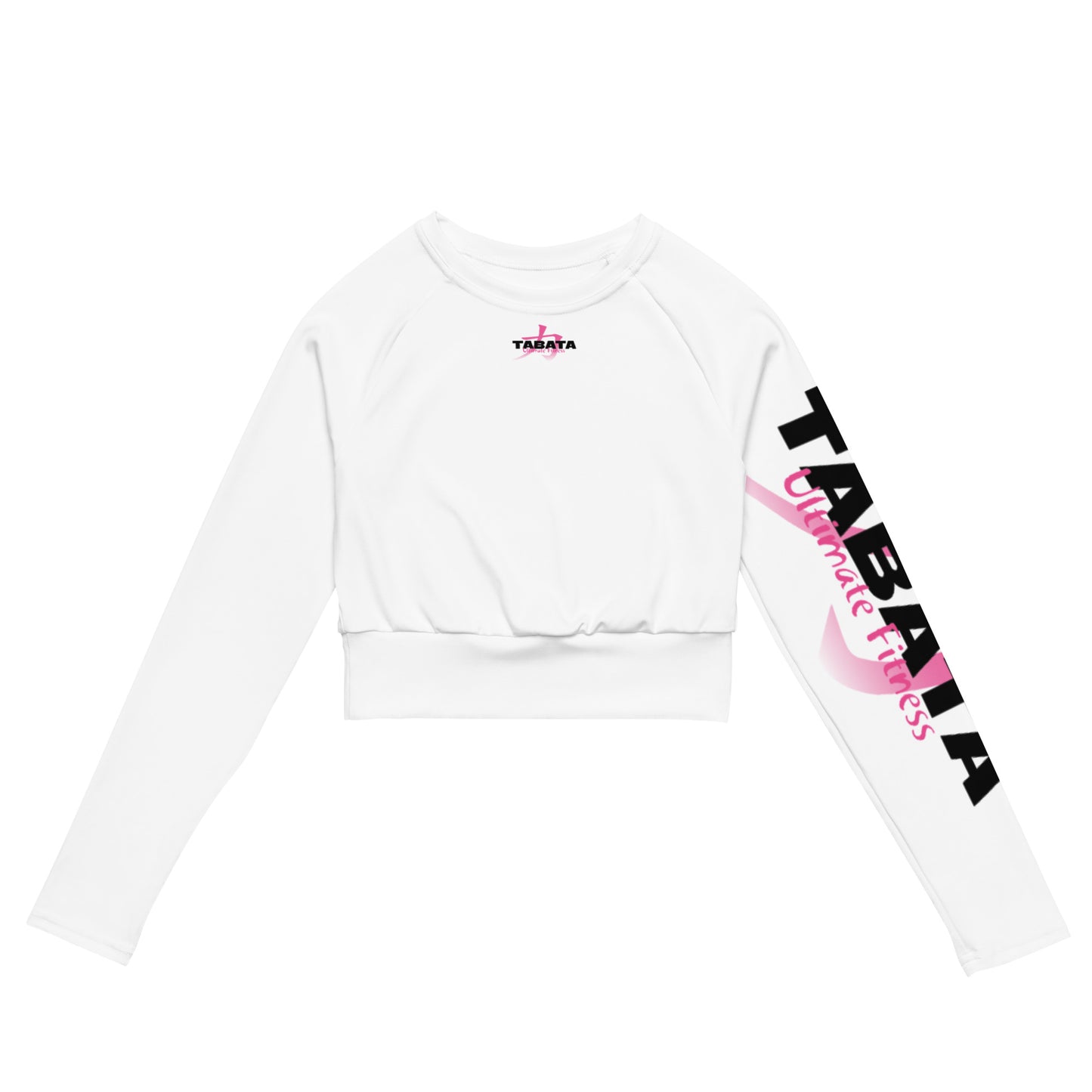 Recycled long-sleeve crop top