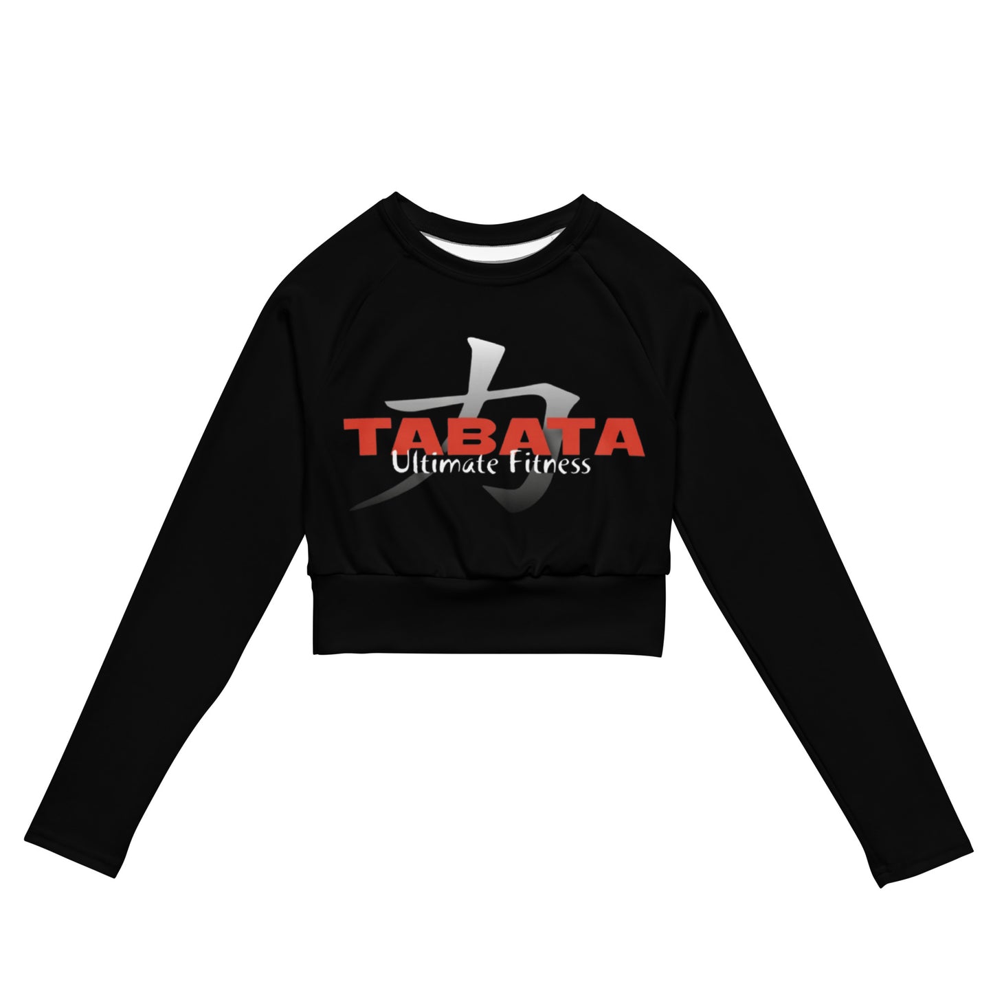Recycled long-sleeve crop top